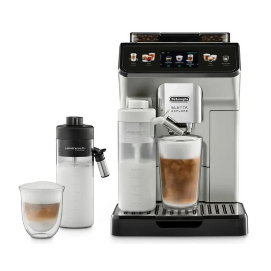 De’Longhi Eletta Explore ECAM450.55.S – Kaffeevollautomat mit heißem & kaltem Milchschaum