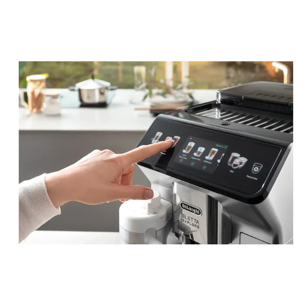 De’Longhi Eletta Explore ECAM450.55.S – Kaffeevollautomat mit heißem & kaltem Milchschaum
